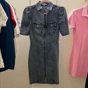 Denim Puff Sleeve Dress